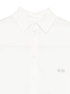 Camicia per bambina Douuod Kids bianca con logo DX5P10 P0522 101 DOUUOD KIDS 