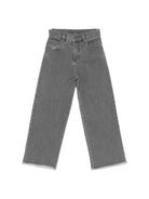 Jeans per bambina Douuod Kids grigi con orlo sfrangiato DX6P50 Z2869 916 DOUUOD KIDS 
