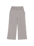 Pantaloni per bambina Douuod Kids grigi con logo goffrato DX6Q30 Z2858 907 DOUUOD KIDS 