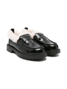 Mocassini per bambina Douuod Kids neri con design slip-on MOC533-P PELLICCIA DOUUOD KIDS 