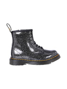 Stivali per bambina Dr. Martens Kids neri con effetto glitter 41435001 1460 Dr martens kids 