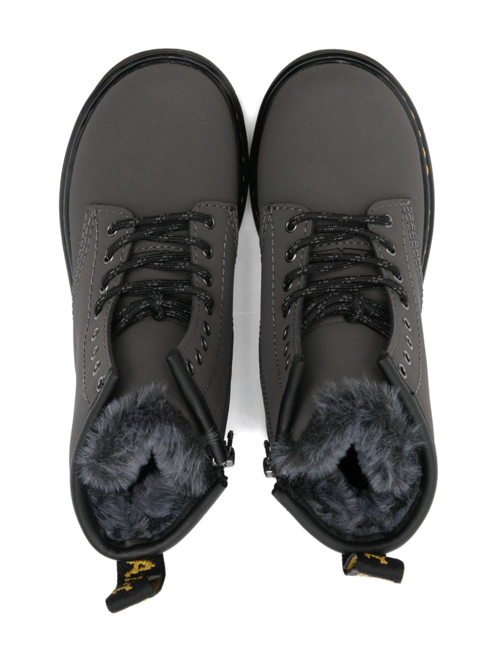 Stivali per bambina Dr. Martens Kids grigi con lacci 41481020 1460 GUNMETAL Dr martens kids 