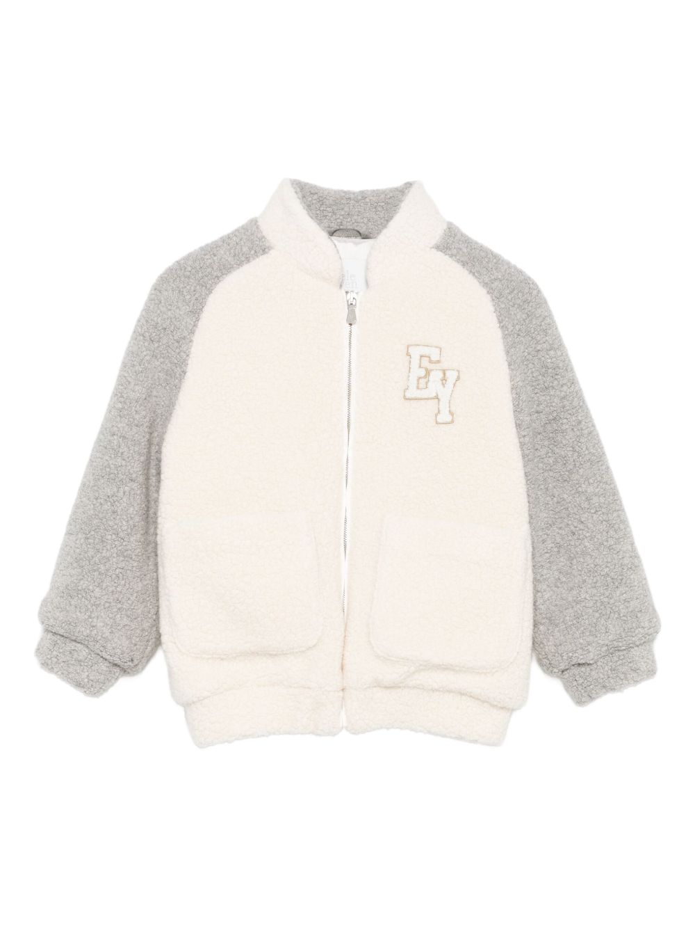 Giubbino per bambino Eleventy Kids grigio con logo ricamato EX2P27 U0232 101GR ELEVENTY KIDS 