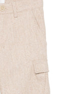 Cargo per bambino Eleventy Kids beige con motivo pied-de-poule EX6P40 I0285 116AV ELEVENTY KIDS 