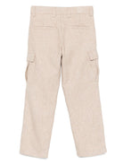 Cargo per bambino Eleventy Kids beige con motivo pied-de-poule EX6P40 I0285 116AV ELEVENTY KIDS 