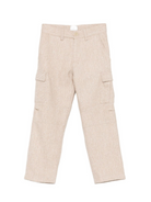 Cargo per bambino Eleventy Kids beige con motivo pied-de-poule EX6P40 I0285 116AV ELEVENTY KIDS 