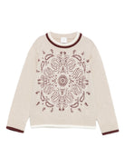 Maglione per bambino Eleventy Kids beige con motivo Paisley EX9P40 W0033 873BD ELEVENTY KIDS 
