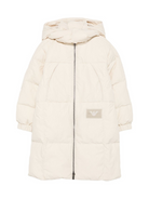 Piumino per bambino Emporio Armani Kids beige con cappuccio EB000490 AF16042 U1156 EMPORIO ARMANI KIDS 