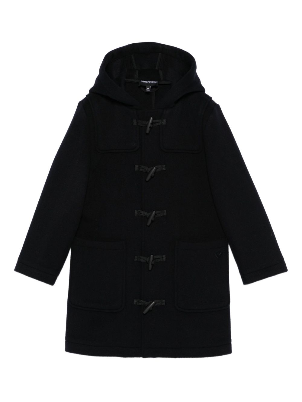 Cappotto per bambino Emporio Armani Kids blu navy con cappuccio EB000493 AF16038 UB118 EMPORIO ARMANI KIDS 