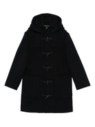 Cappotto per bambino Emporio Armani Kids blu navy con cappuccio EB000493 AF16038 UB118 EMPORIO ARMANI KIDS 