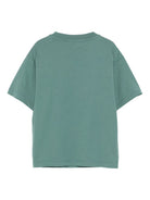 T-shirt per bambino Emporio Armani Kids verde con logo in rilievo EB000500 AF14503 U7317 EMPORIO ARMANI KIDS 