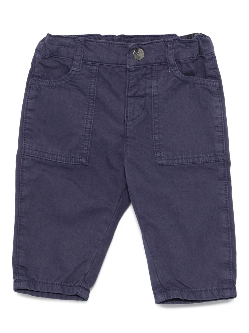 Pantaloni per neonato Emporio Armani Kids blu navy con tasche applicate EB000530 AF16166 UB130 EMPORIO ARMANI KIDS 