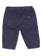 Pantaloni per neonato Emporio Armani Kids blu navy con tasche applicate EB000530 AF16166 UB130 EMPORIO ARMANI KIDS 