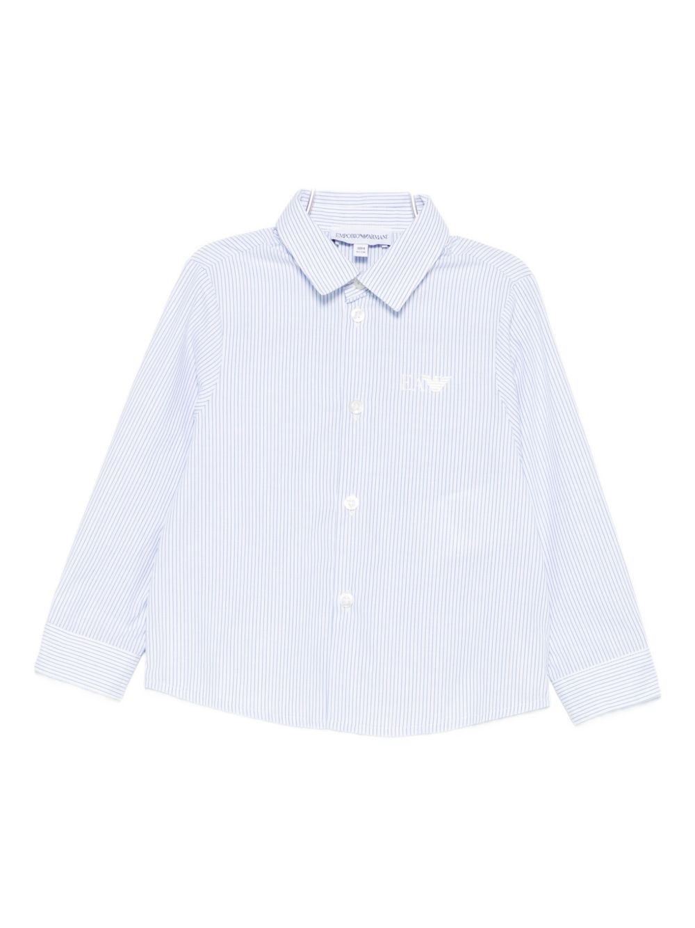 Camicia per neonato Emporio Armani Kids azzurra con motivo a righe EB000583 AF16580 M0010 EMPORIO ARMANI KIDS 