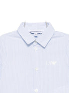 Camicia per neonato Emporio Armani Kids azzurra con motivo a righe EB000583 AF16580 M0010 EMPORIO ARMANI KIDS 