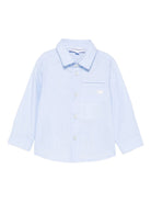 Camicia per neonato Emporio Armani Kids azzurra con dettagli ricamati EB000789 AF19065 F9026 EMPORIO ARMANI KIDS 