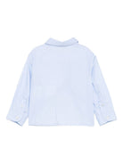 Camicia per neonato Emporio Armani Kids azzurra con dettagli ricamati EB000789 AF19065 F9026 EMPORIO ARMANI KIDS 