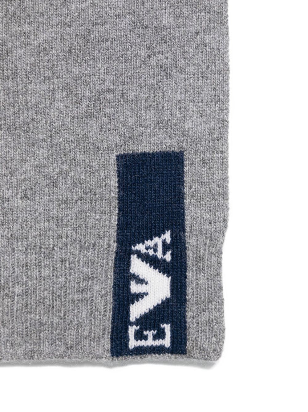 Set berretto e sciarpa per bambino Emporio Armani Kids grigio con dettaglio logo EB000812 AF17340 O8005 EMPORIO ARMANI KIDS 