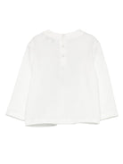 T-shirt per neonato Emporio Armani Kids bianca con logo sul davanti EB000827 AF14503 U0003 EMPORIO ARMANI KIDS 