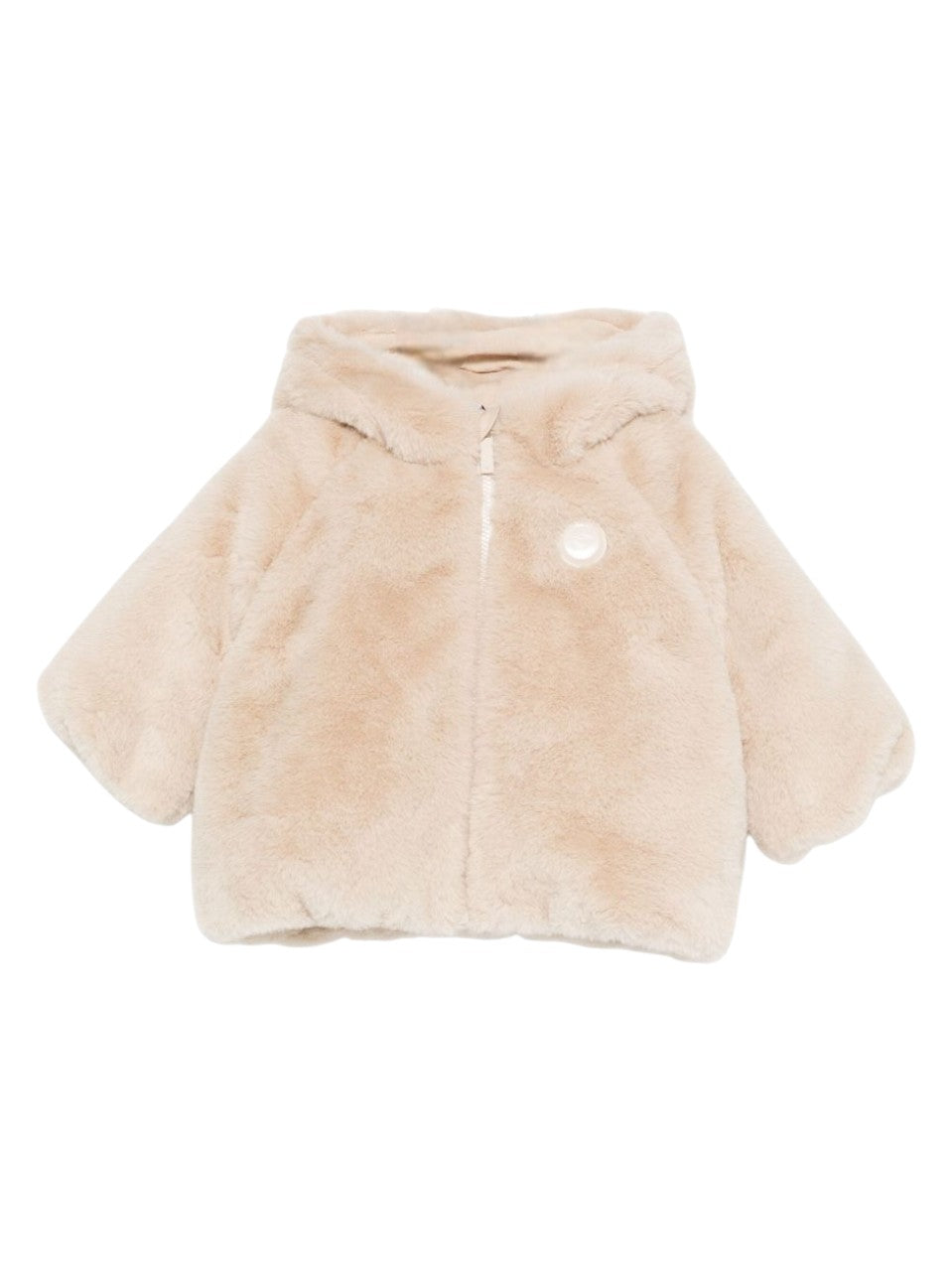 Giubbino per neonata Emporio Armani Kids beige con orecchie d'orso EG000305 AF16043 U1156 EMPORIO ARMANI KIDS 