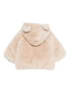 Giubbino per neonata Emporio Armani Kids beige con orecchie d'orso EG000305 AF16043 U1156 EMPORIO ARMANI KIDS 