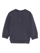 Felpa per neonati Etro Kids blu con ricamo Pegaso e chiusura con bottoni GX4510 Z3333 667 ETRO KIDS 