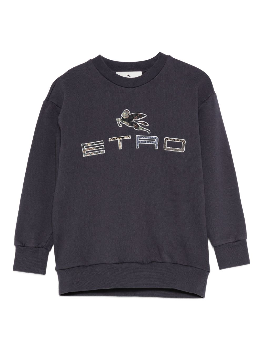 Felpa per bambino ETRO KIDS blu con motivo Pegaso GX4P20 Z3333 667 ETRO KIDS 