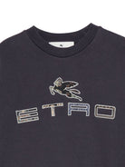 Felpa per bambino ETRO KIDS blu con motivo Pegaso GX4P20 Z3333 667 ETRO KIDS 