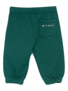 Pantaloni da tuta per neonato ETRO KIDS verdi con polsini elastici GX6560 Z3333 797 ETRO KIDS 