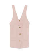 Abito per bambina Elisabetta Franchi La Mia Bambina rosa con scollo a V EFAB6240GA085 C041 ElISABETTA FRANCHI KIDS 