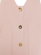 Abito per bambina Elisabetta Franchi La Mia Bambina rosa con scollo a V EFAB6240GA085 C041 ElISABETTA FRANCHI KIDS 