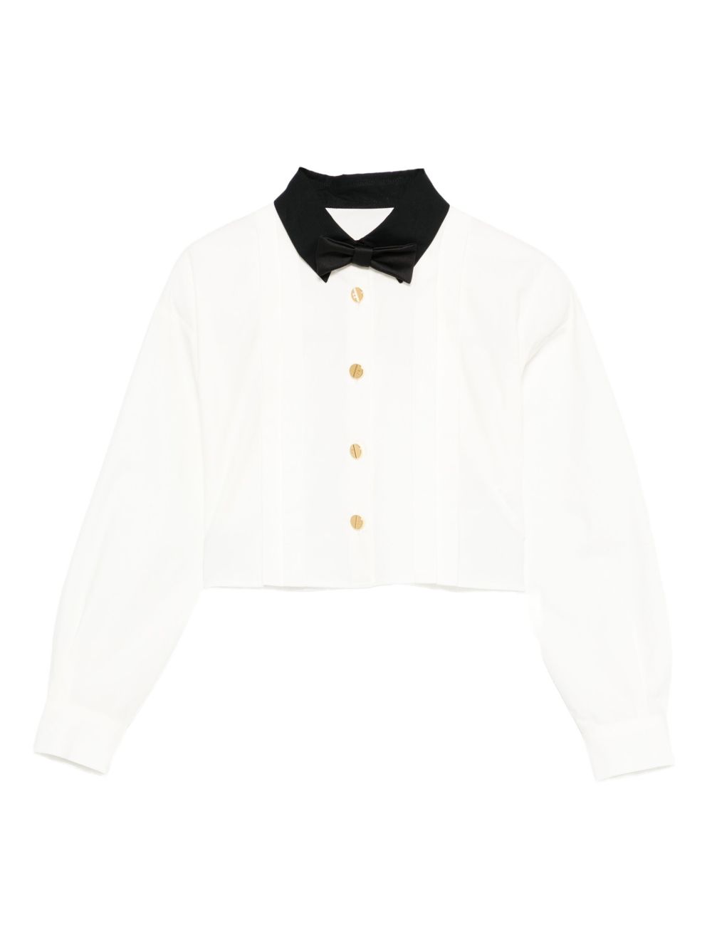 Camicia per bambina Elisabetta Franchi La Mia Bambina bianca con design crop EFCA2720CA235 0272 ElISABETTA FRANCHI KIDS 