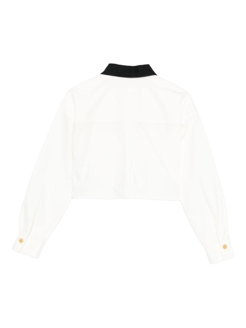 Camicia per bambina Elisabetta Franchi La Mia Bambina bianca con design crop EFCA2720CA235 0272 ElISABETTA FRANCHI KIDS 