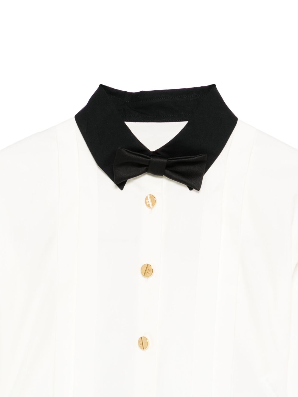 Camicia per bambina Elisabetta Franchi La Mia Bambina bianca con design crop EFCA2720CA235 0272 ElISABETTA FRANCHI KIDS 