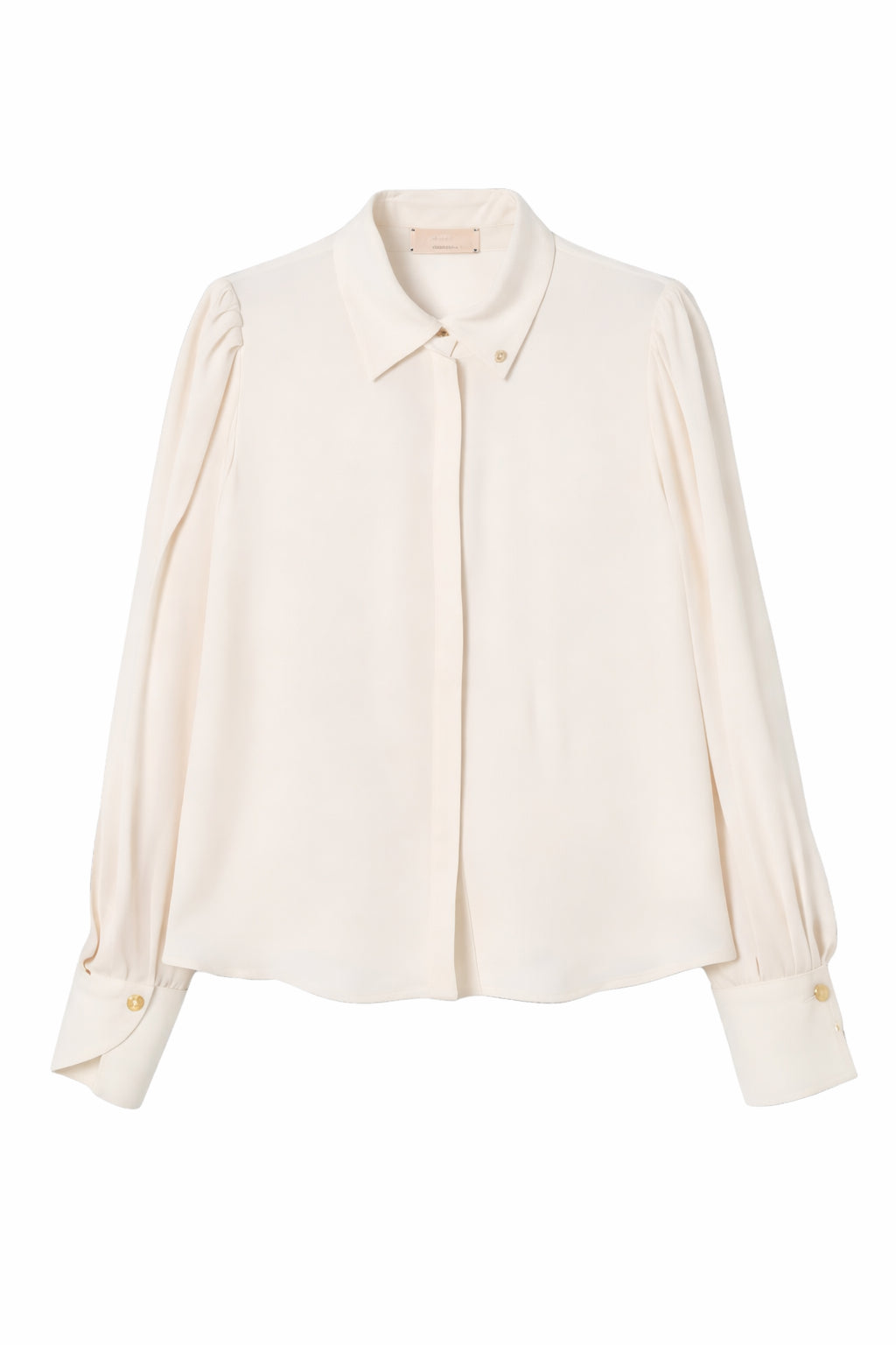 Camicia per bambina Elisabetta Franchi La Mia Bambina beige con colletto classico EFCA2760VI011 0067 ElISABETTA FRANCHI KIDS 
