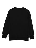 Felpa per bambina Elisabetta Franchi La Mia Bambina nero con cristalli e logo EFFE1510FF002 N075 ElISABETTA FRANCHI KIDS 