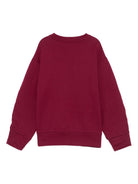 Felpa per bambina Elisabetta Franchi La Mia Bambina rosso con arricciatura EFFE1590FF002 D850 ElISABETTA FRANCHI KIDS 