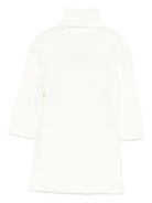 Dolcevita per bambina Elisabetta Franchi La Mia Bambina bianco con logo ricamato EFMA176CFL229 D759 ElISABETTA FRANCHI KIDS 