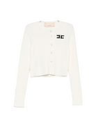 Maglione per bambina Elisabetta Franchi La Mia Bambina bianco con dettaglio con logo EFMA177CFL229 D759 ElISABETTA FRANCHI KIDS 