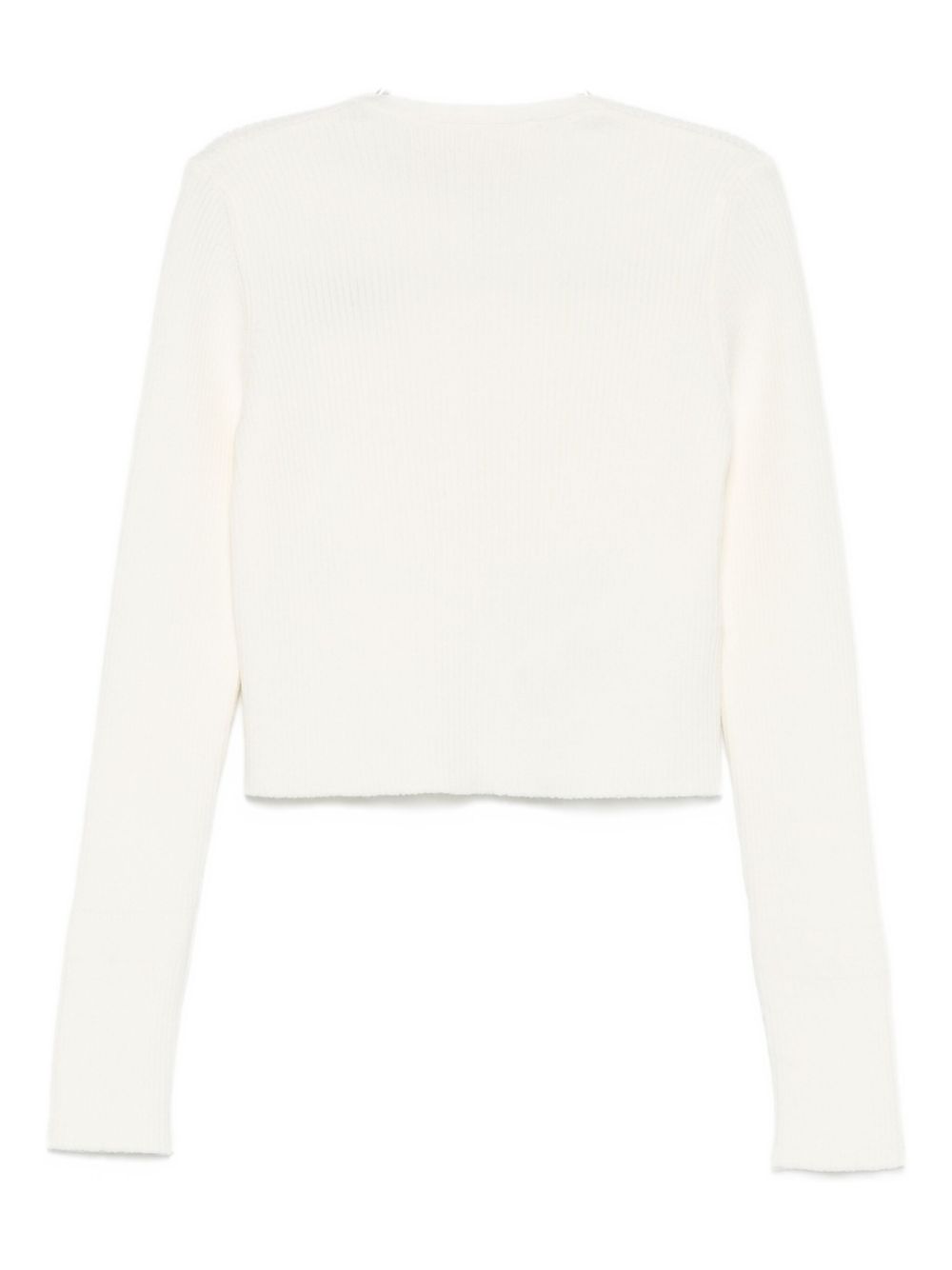 Maglione per bambina Elisabetta Franchi La Mia Bambina bianco con dettaglio con logo EFMA177CFL229 D759 ElISABETTA FRANCHI KIDS 