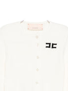 Maglione per bambina Elisabetta Franchi La Mia Bambina bianco con dettaglio con logo EFMA177CFL229 D759 ElISABETTA FRANCHI KIDS 
