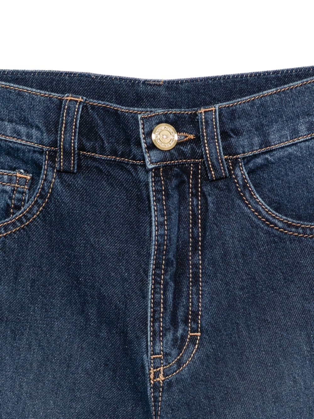 Jeans per bambina Elisabetta Franchi La Mia Bambina denim con stampa logo EFPA2940DF011 4000 ElISABETTA FRANCHI KIDS 