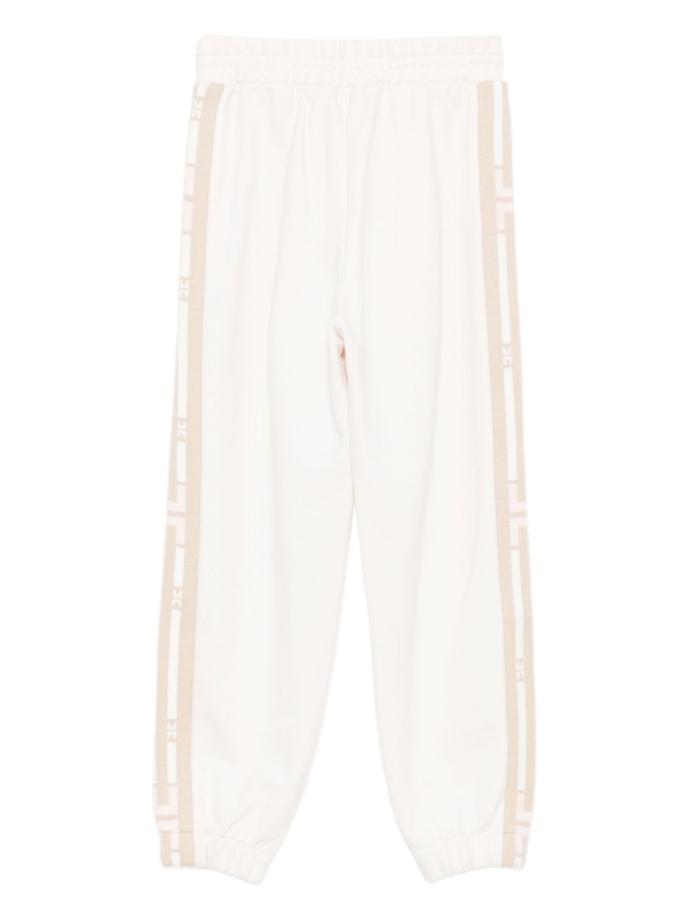Pantaloni sportivi per bambina Elisabetta Franchi La Mia Bambina beige con righe laterali EFPA2980FF002 0085 ElISABETTA FRANCHI KIDS 