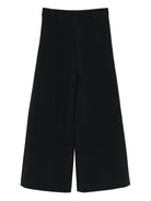 Pantaloni per bambina Elisabetta Franchi La Mia Bambina nero con logo oro EFPA3030GA085 N000 ElISABETTA FRANCHI KIDS 
