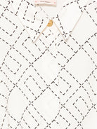 Blusa per neonata Elisabetta Franchi La Mia Bambina bianco con stampa monogramma EGCA0480VI040 0077 ElISABETTA FRANCHI KIDS 