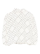Blusa per neonata Elisabetta Franchi La Mia Bambina bianco con stampa monogramma EGCA0480VI040 0077 ElISABETTA FRANCHI KIDS 