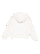 Felpa per neonata Elisabetta Franchi La Mia Bambina beige con cappuccio e zip EGFE0570FF002 D760 ElISABETTA FRANCHI KIDS 