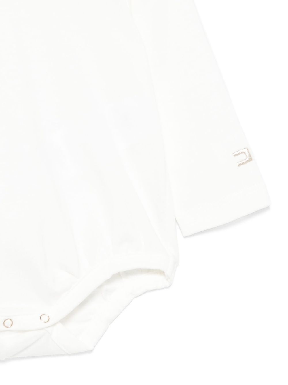 Tutina per neonata Elisabetta Franchi La Mia Bambina bianca con chiusura a scatto ENBD0050JF054 D046 ElISABETTA FRANCHI KIDS 