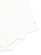 Tutina per neonata Elisabetta Franchi La Mia Bambina bianca con chiusura a scatto ENBD0050JF054 D046 ElISABETTA FRANCHI KIDS 