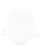Tutina per neonata Elisabetta Franchi La Mia Bambina bianca con chiusura a scatto ENBD0050JF054 D046 ElISABETTA FRANCHI KIDS 